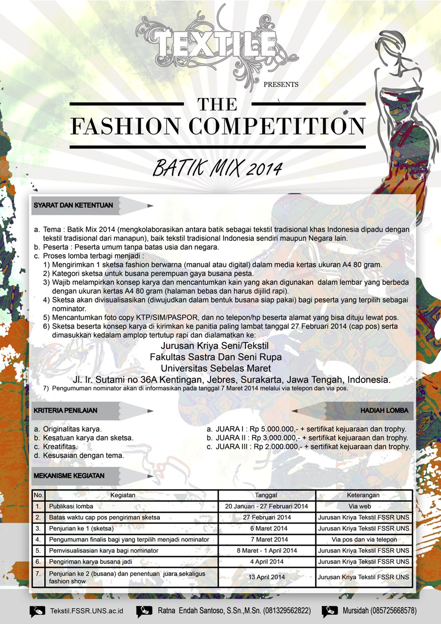 The Fashion Competition Batik Mix 2014