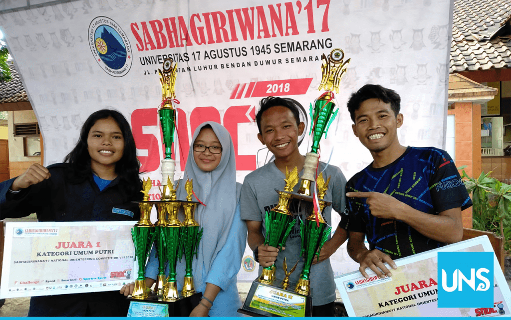 Winning Orienteering Competition, Mapala UNS Donates the Prize for Tsunami Victims