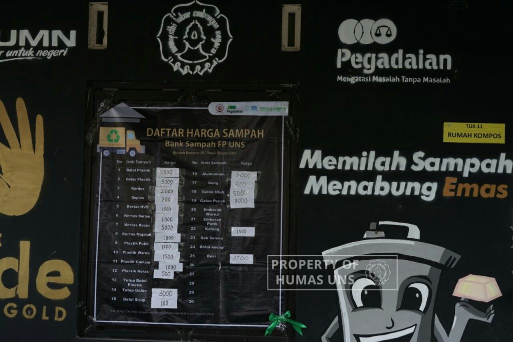 FP UNS Soft Opening for Campus Waste Bank with Pegadaian