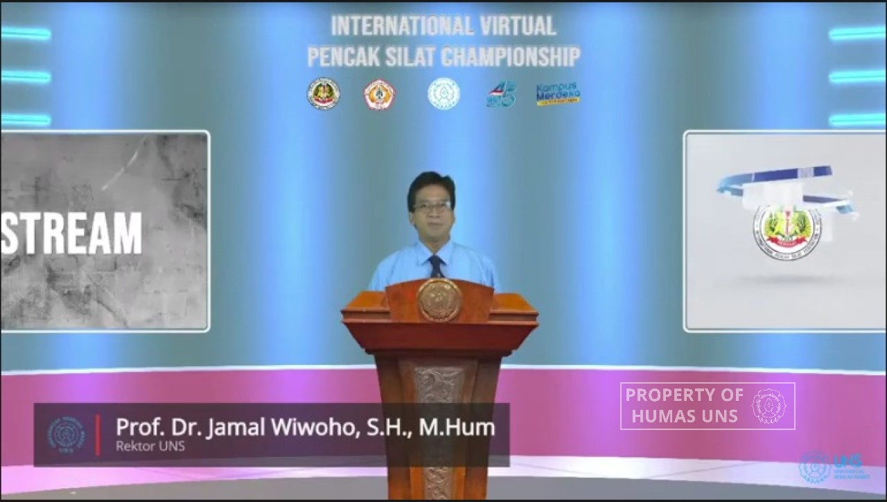 UNS Rector Opened the International Virtual Pencak Silat Championship