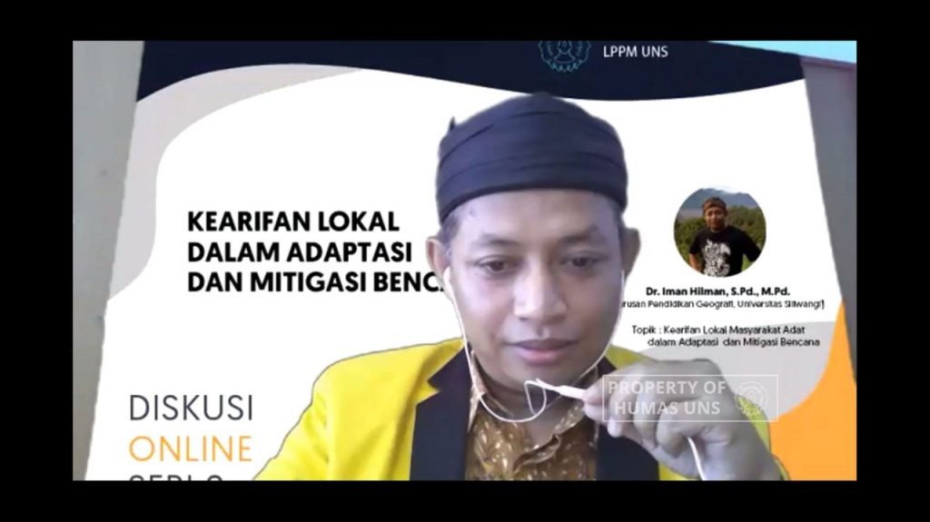PSB UNS Online Discussion Series 9 on the Interaction of Indigenous People and Disasters in Indonesia