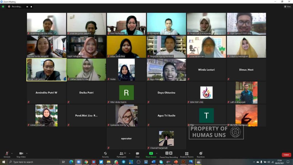 FKIP UNS Holds Online Pilmapres