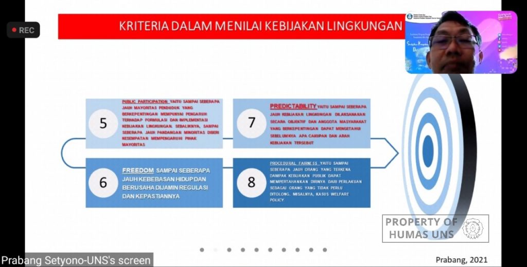 UNS Environmental Science Webinar in Environment Day