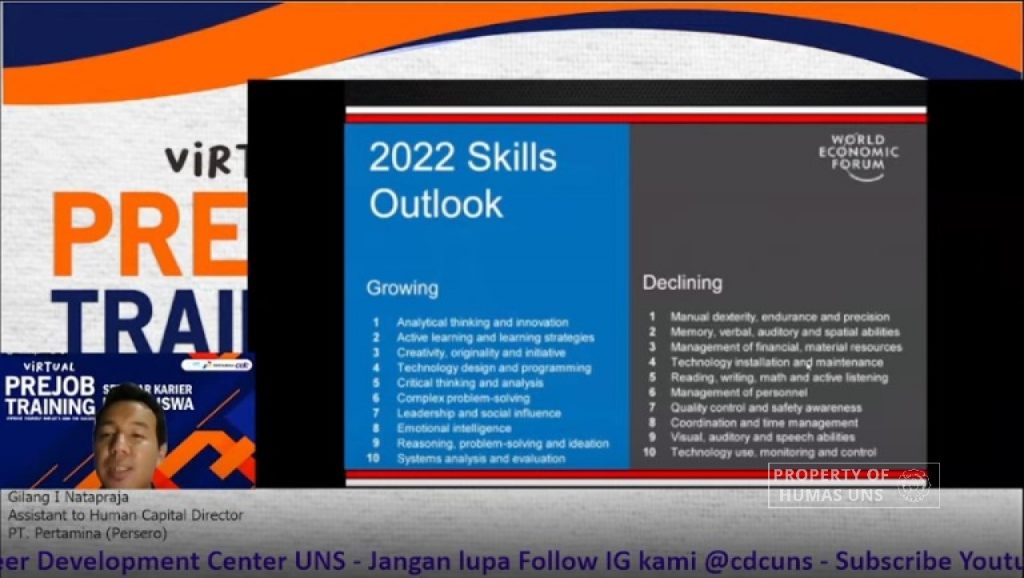 Facing the Automation: Career Webinar by CDC UNS Shares Tips on Expanding Personal Potential