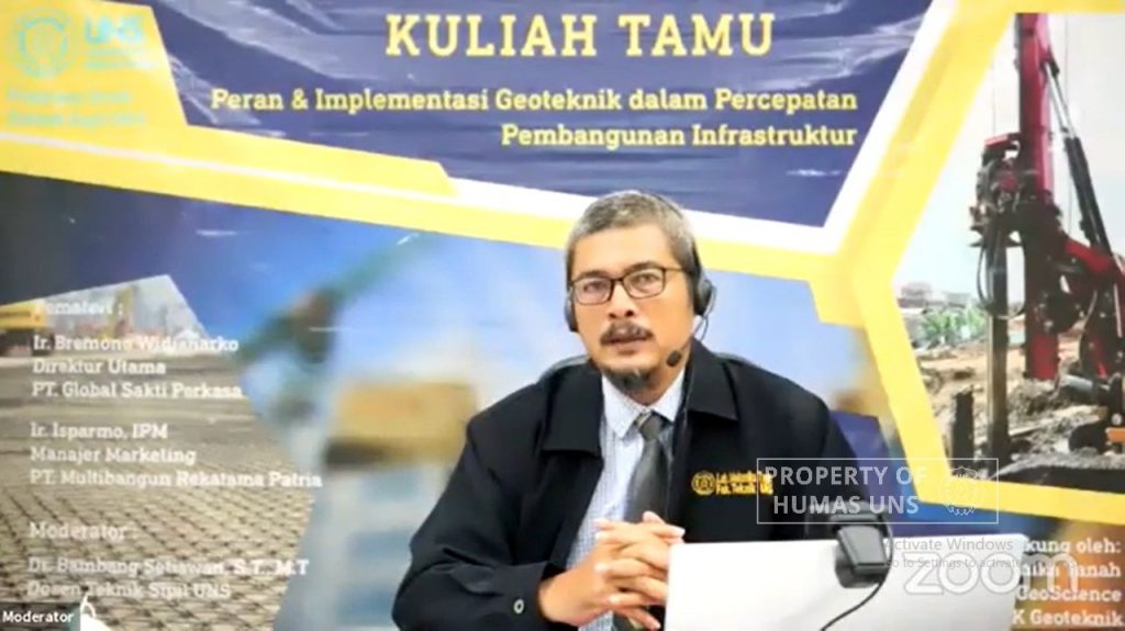 Civil Engineering Program UNS Visiting Lecture: The Role and Implementation of Geotechnical Method in Accelerating Infrastructure Development