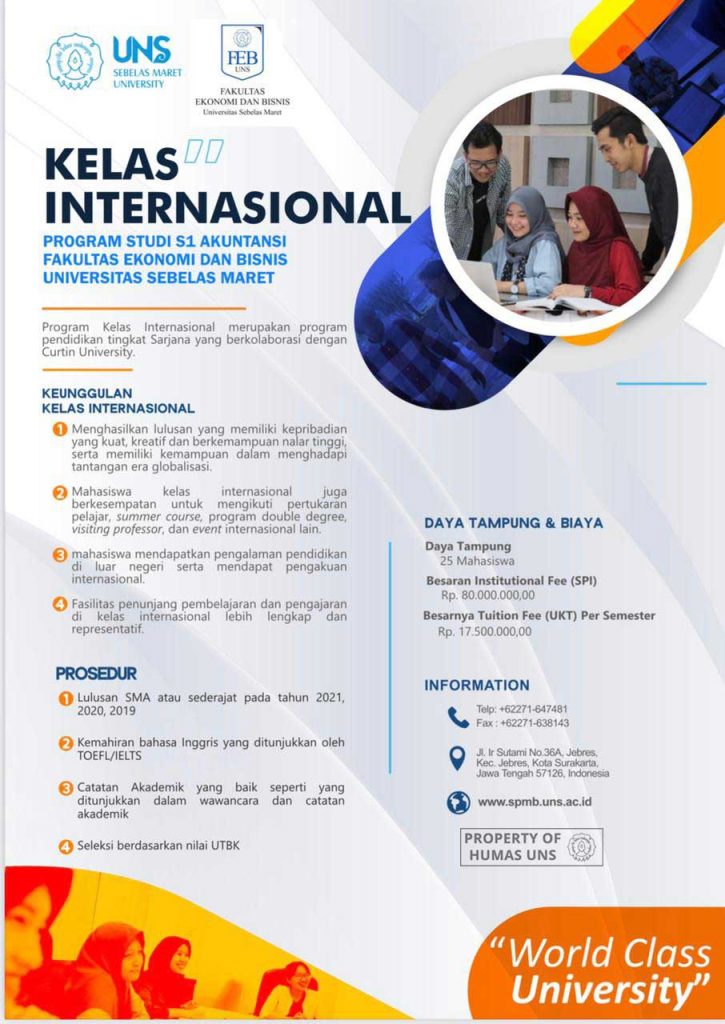 UNS Opens International Class for the 2021/2022 Academic Year