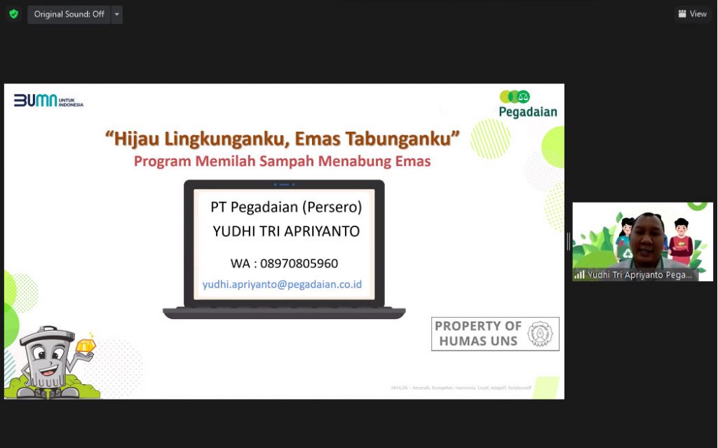 UNS Waste Bank “Sorting Garbage Saving Gold” Competition: Improving Community Awareness on Waste Management
