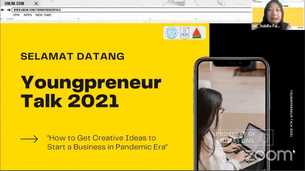 HMJM FEB UNS Held Youngpreneur Talk, Improving Entrepreneurial Knowledge