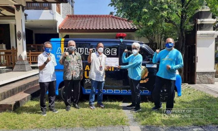 Supporting IKA UNS Care forCovid-19 Program, BTN Handover An Ambulance Car as Assistance