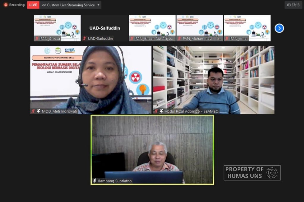 Biology Education Program UNS Held a Workshop on Utilizing Digital-Based Biology Learning Sources