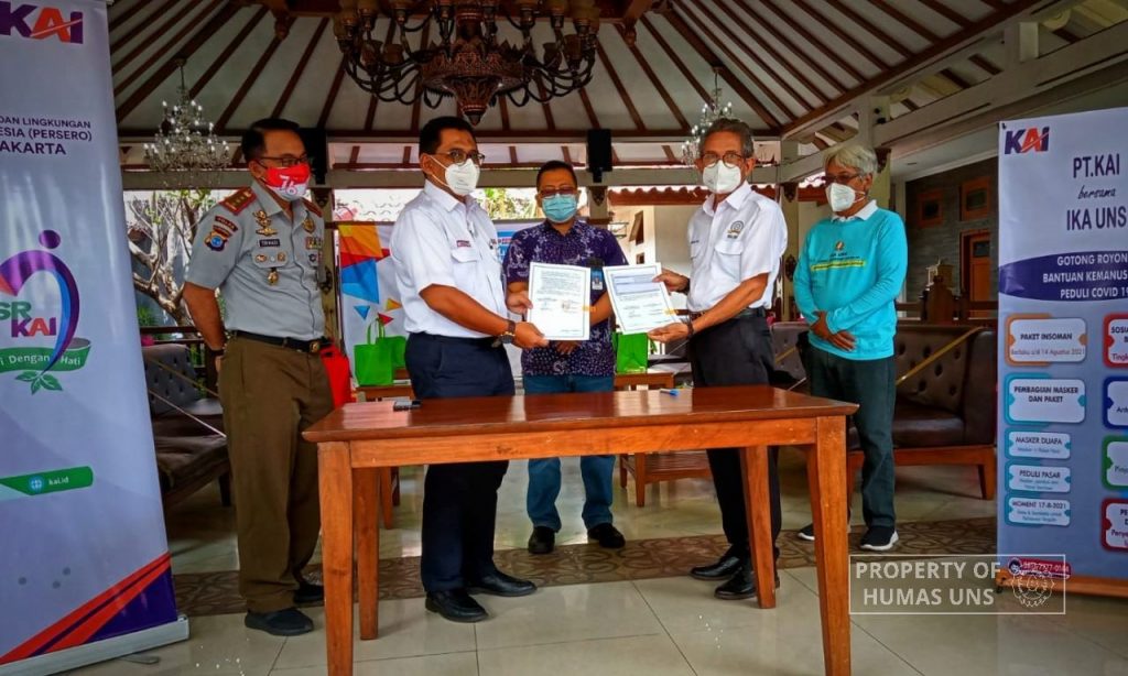 PT KAI Supports IKA UNS Peduli Covid-19 Program