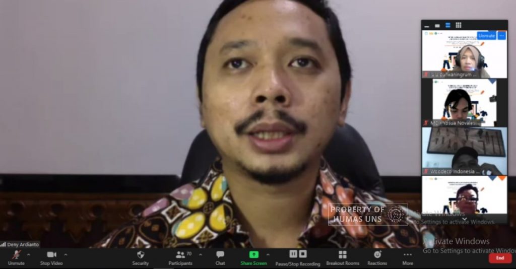 FSRD UNS Held Learning Webinar Series on and Workshop with DUDI