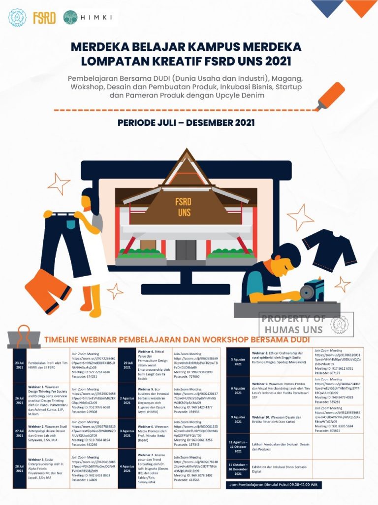 FSRD UNS Held Learning Webinar Series on and Workshop with DUDI