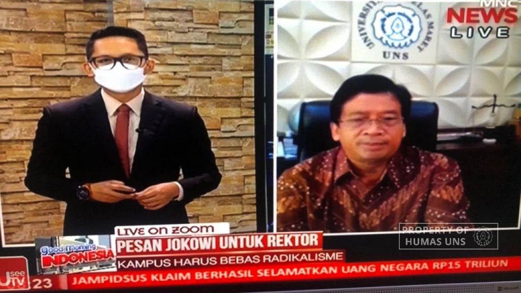 The Head of CRISU Response to the Message from the President of the Republic of Indonesia