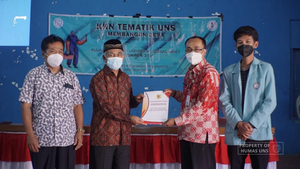 Assisted in the Issuance of 444 NIB, KKN UNS 311 Shapes Tremes Village as DPMPTSP Wonogiri District First Village Partner