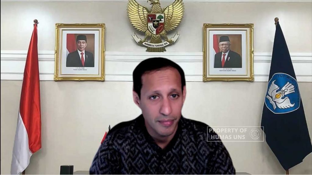 Attend the ICTTE FKIP UNS, Nadiem Makarim: Continue Working Together in Implementing Merdeka Belajar