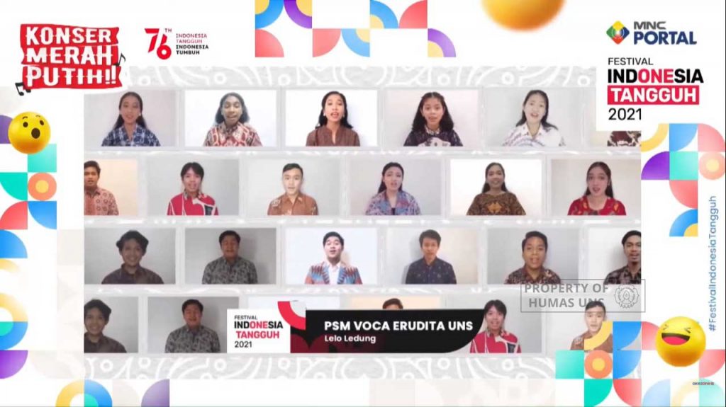 Voca Erudita UNS Graceful Performance in Merah Putih Virtual Concert