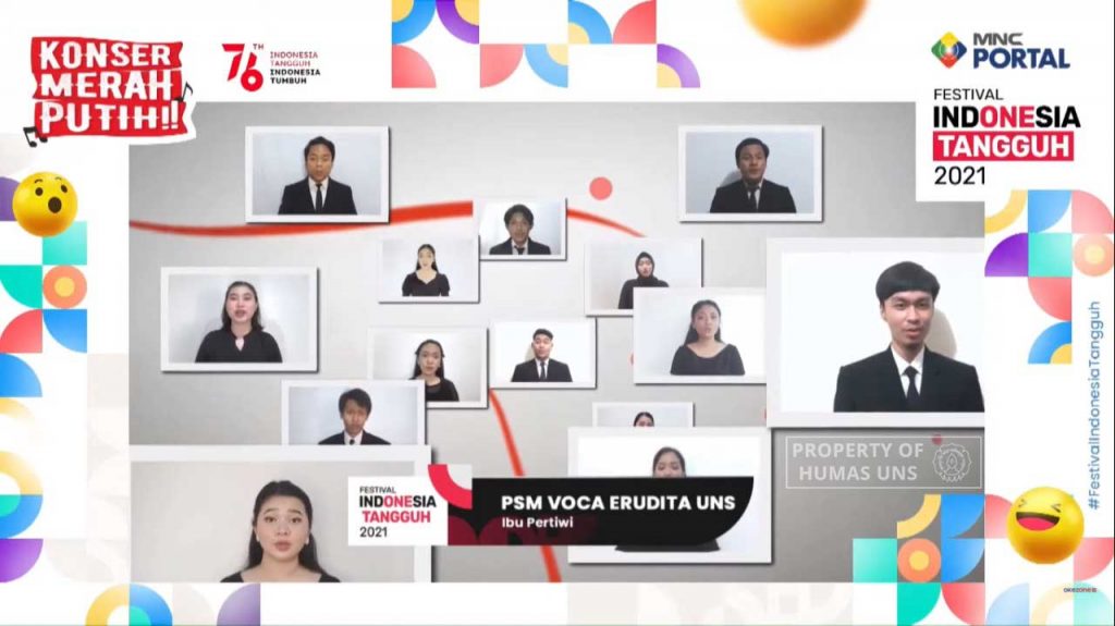 Voca Erudita UNS Graceful Performance in Merah Putih Virtual Concert