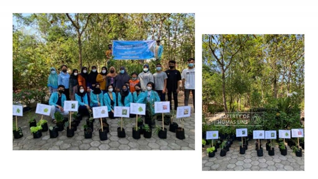Care for Community Health, KKN UNS Team 302 KKN UNS for Mantren, Wonogiri Planted Family Medicinal Plants