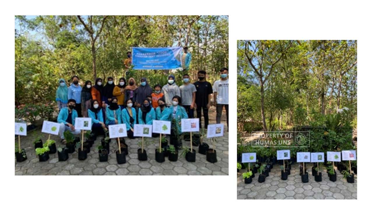 Care for Community Health, KKN UNS Team 302 KKN UNS for Mantren, Wonogiri Planted Family Medicinal Plants
