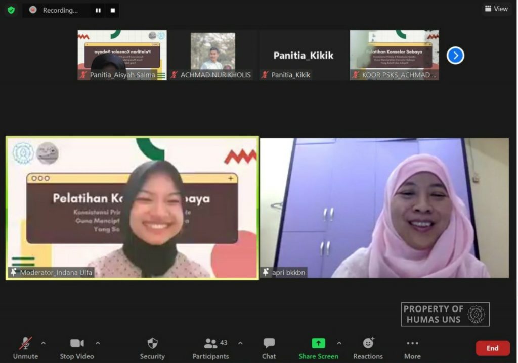 Improving Peer Counselor Competence, UKM PIR-R Cakra Held Training