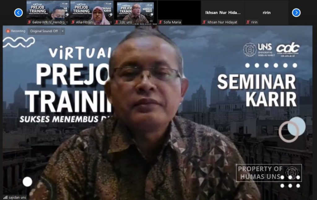 Prepares Graduate Candidates, CDC UNS Hosted a Virtual PreJob Training