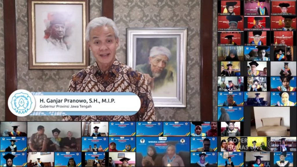 Period IV Graduation UNS 2021, Ganjar Pranowo: Intellectuals Need to be in the Front Line