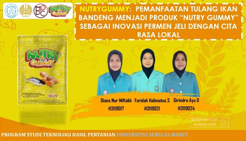 Designed Milkfish Bones Utilization Business, Khadijah Team UNS Won 2nd Place in NBPC 2021