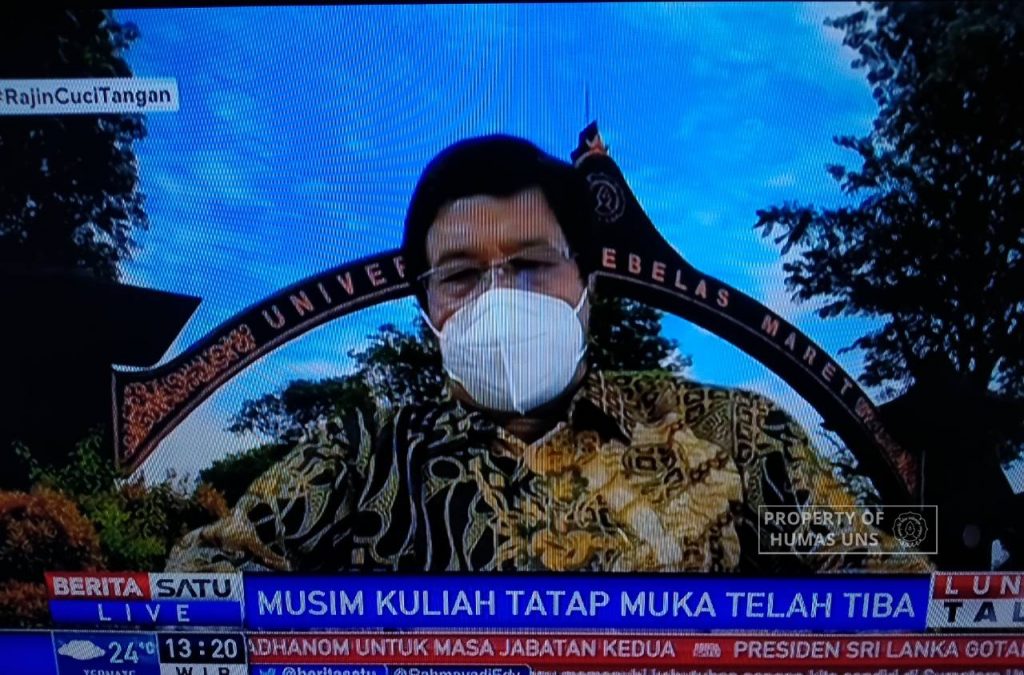 Rector of UNS: PPKM Level Decreases, Quota for PTM will be Increased