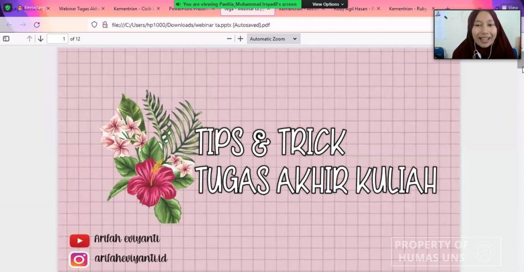 In-Depth Discussion on Final Assignment, Gamagrita UNS Held Final Assignment Webinar