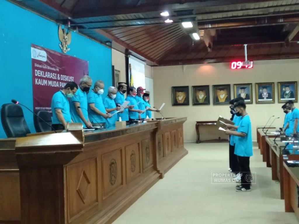 PSPP UNS Held Declaration and Discussion for Kaum Muda Pancasila