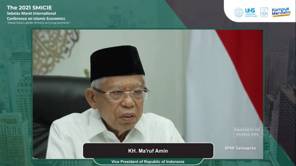 The Vice President of the Republic of Indonesia Encourages UNS to Prepare a Young Generation With Excellent Sharia Economics and Finance Competencies