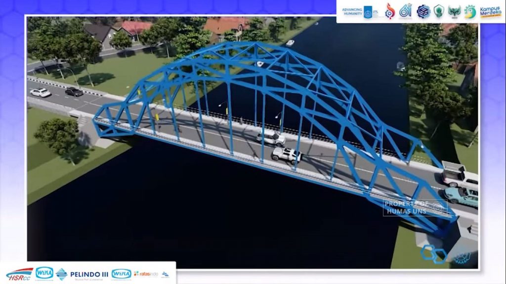 Designed Arc-Truss Type Bridge, Semar Mustaqiim UNS Team Won 1st Place in National D’Village 10th Edition
