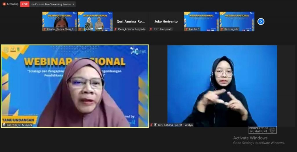 Closing the Kovalen Edu Fair 2021, HMP Chemistry Education UNS Held a National Webinar