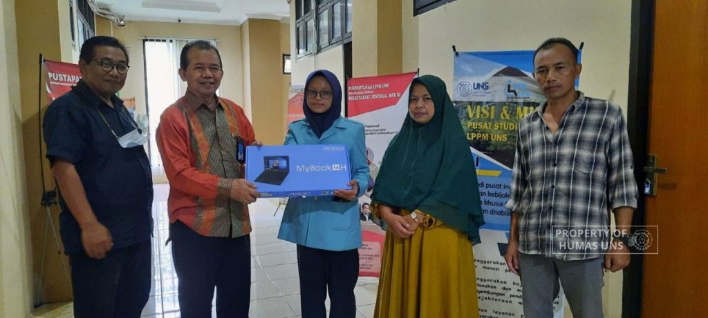 Care for Students with Disability, PSD LPPM UNS Granted Laptops and Phone Credit for UNS Students with Disability