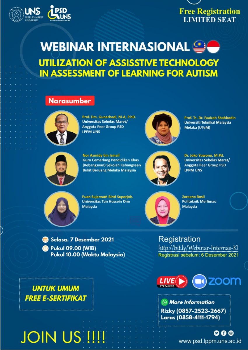 WEBINAR Utilization of Assisstive Technology in Assessment of Learning for Autism
