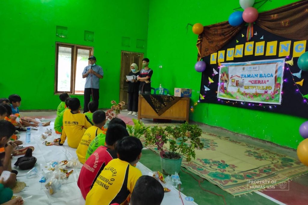 Care for Literacy, MBKM UNS Team Established a Library in Sewurejo Village, Karanganyar Regency