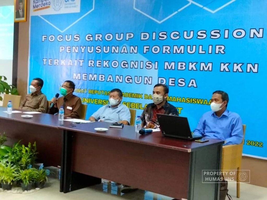 Discussing MBKM Competency Recognition, UPKKN UNS Holds FGD