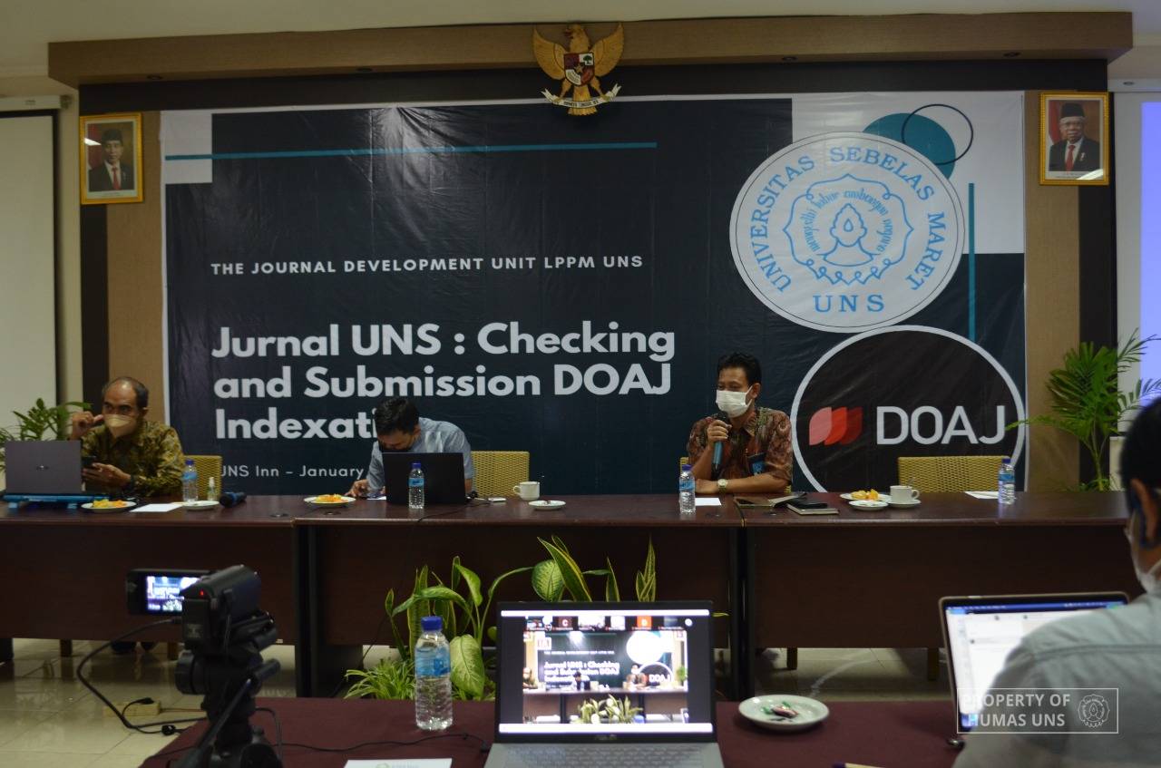 UPPJ LPPM UNS Prepares 10 UNS Journals to Get Indexed by DOAJ