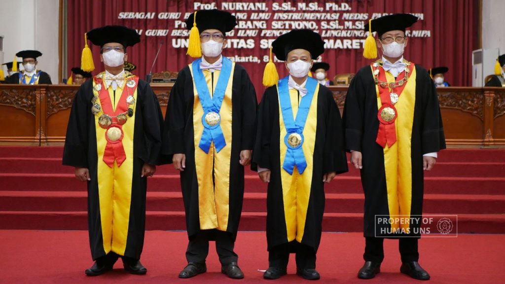 Rector Inaugurates Two New Professors from FMIPA UNS