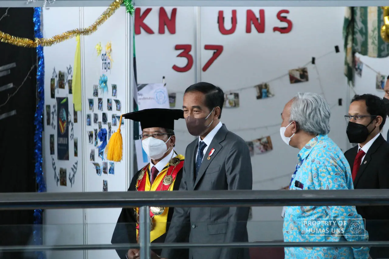 President of the Republic of Indonesia Visits the UNS 46th Anniversary Exhibition at Solo Technopark