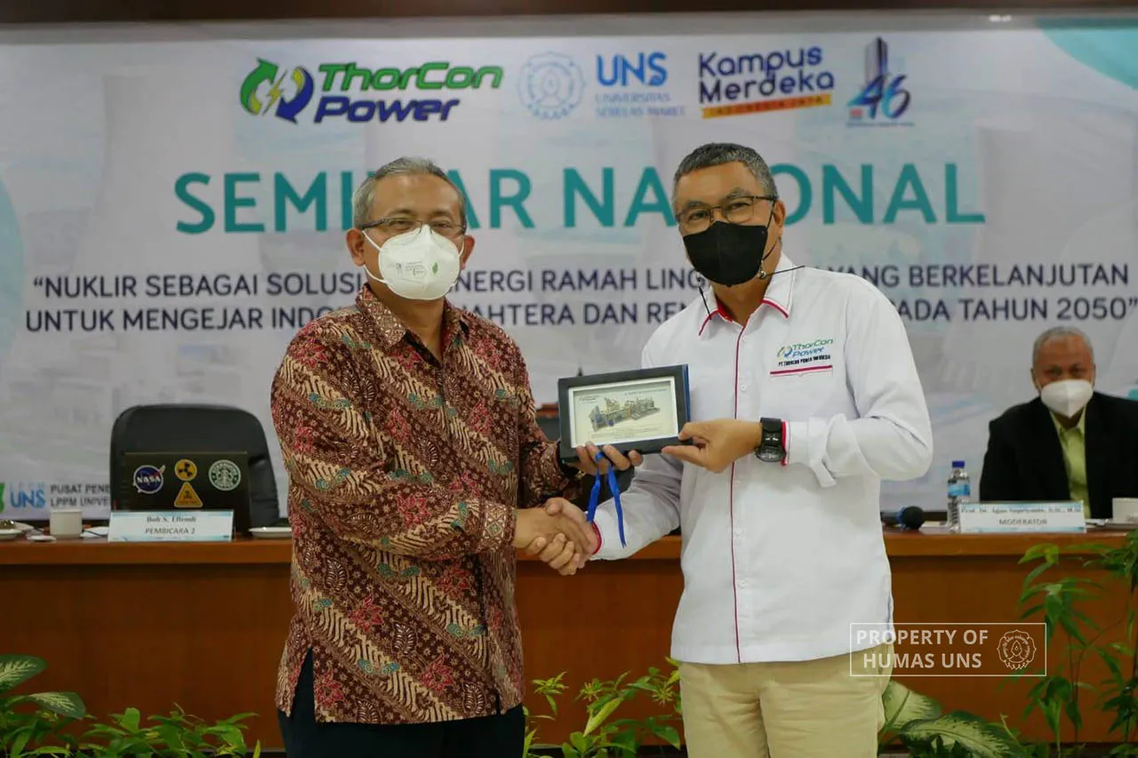 PPLH UNS Held National Seminar on Nuclear Power with PT ThorCon Power Indonesia