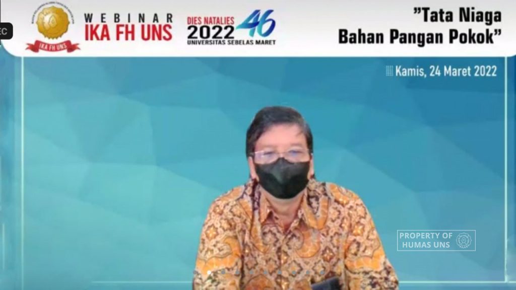 Rector of UNS Shared Solution in Improving Rice Distribution in Indonesia