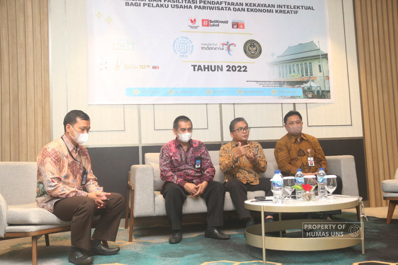 Kemenparekraf and UNS Collaboration in Intellectual Property Dissemination and Registration Assistance for Tourism and Creative Economy Actors