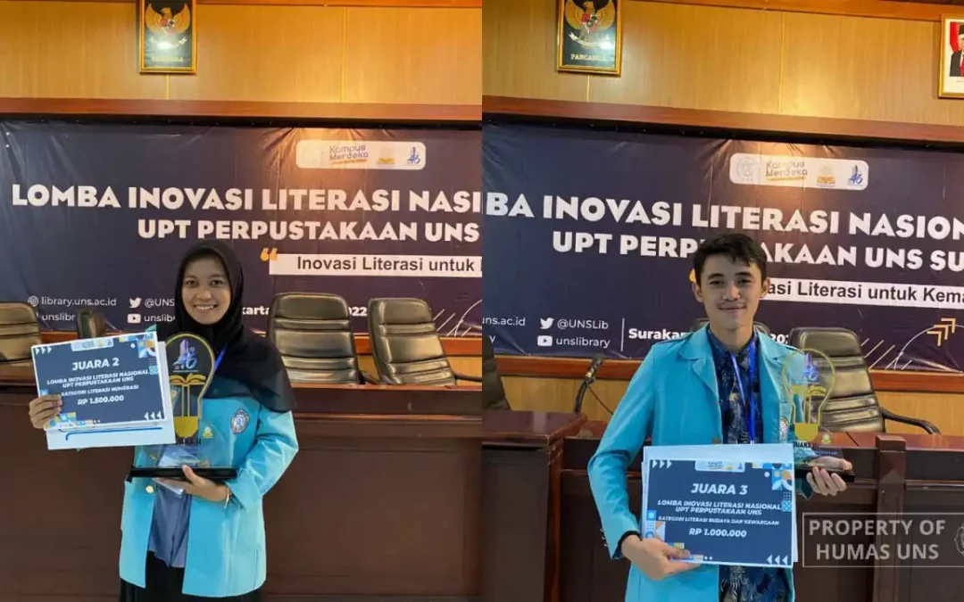 Two UNS Students Win 2nd and 3rd Place in the National Literacy Innovation Competition 2022