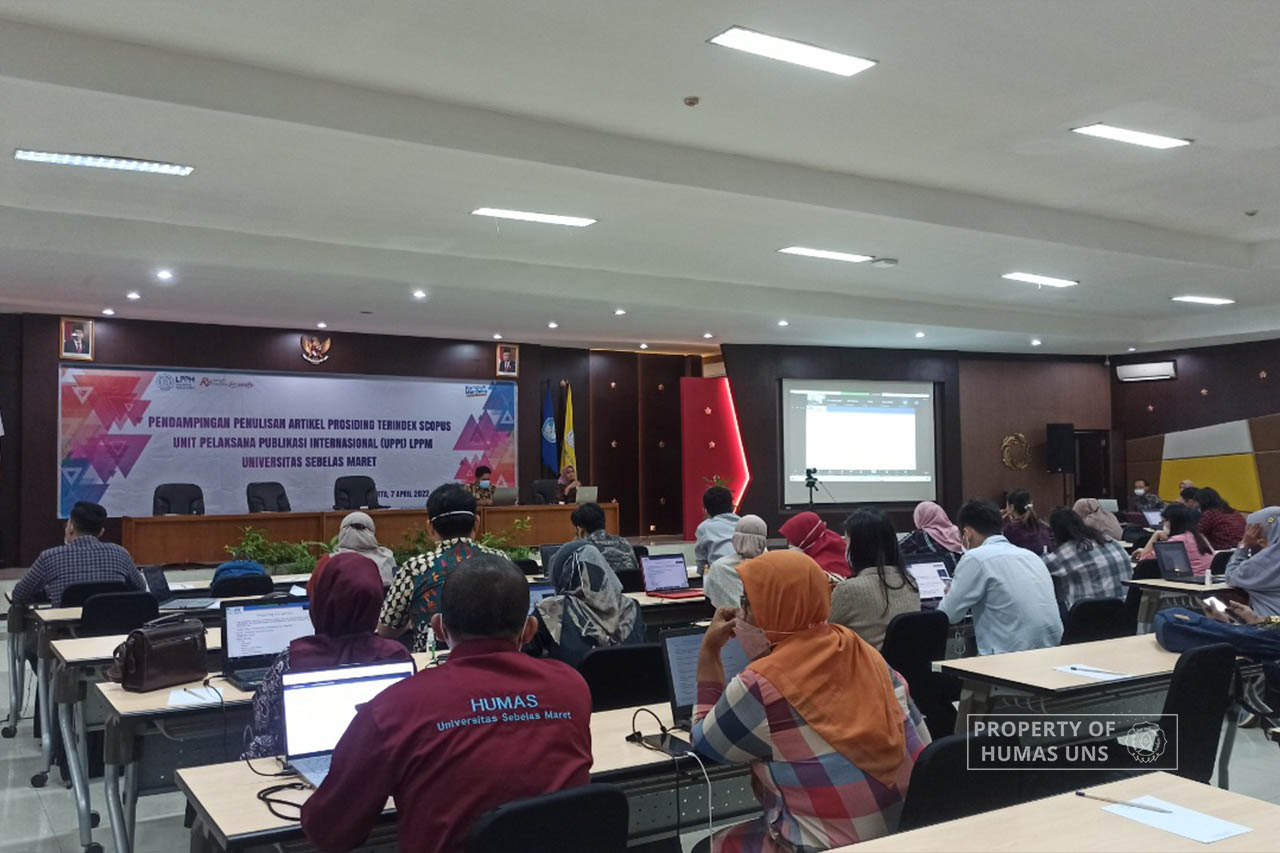 UPPI LPPM UNS Held Writing Assistance for Scopus Indexed Proceeding