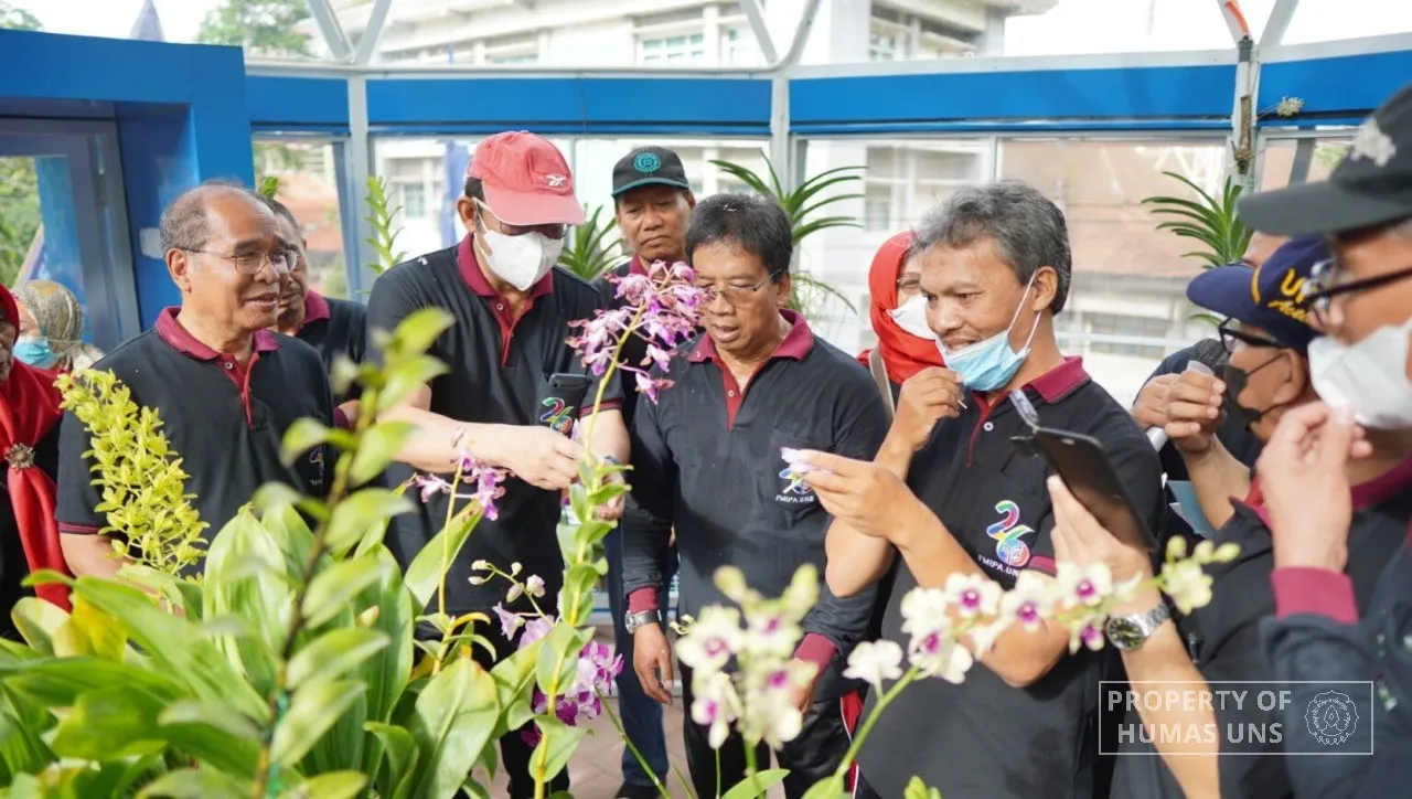 Rector of UNS Inaugurate Orchidarium in FMIPA