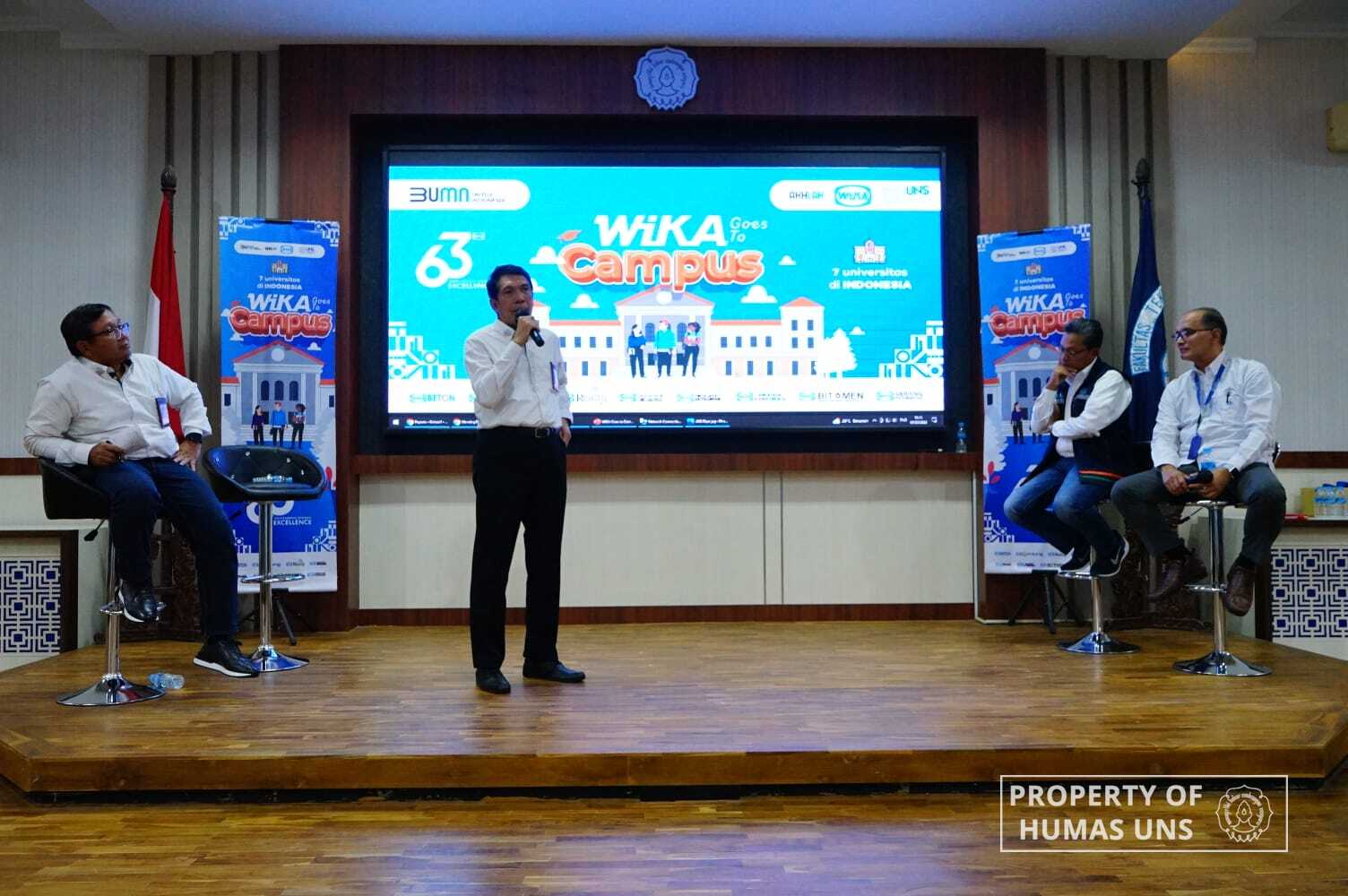 PT Wijaya Karya Held a Public Lecture Entitled 'Wika Goes to Campus' at FT UNS