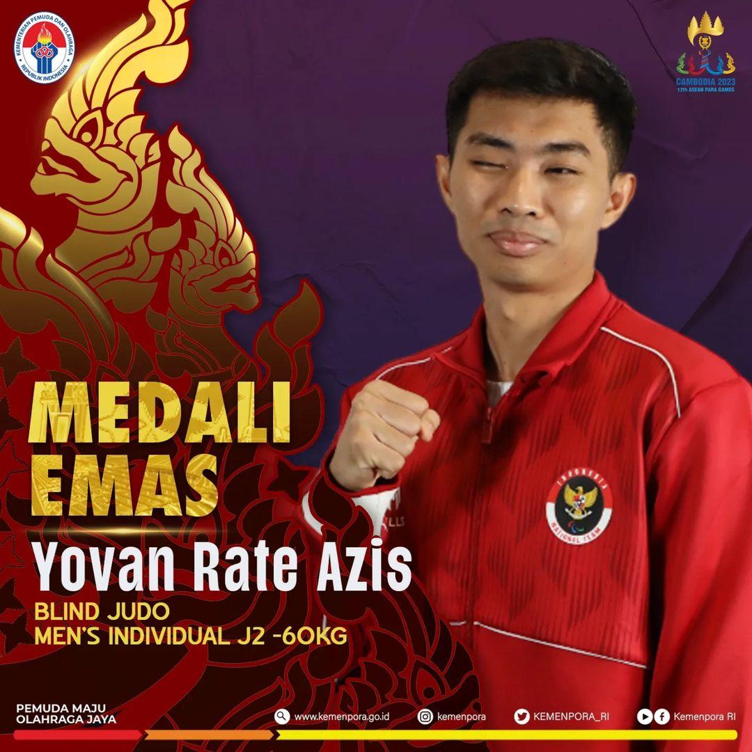 Student of FKIP UNS Successfully Wins Gold Medal in Blind Judo at ASEAN Para Games 2023