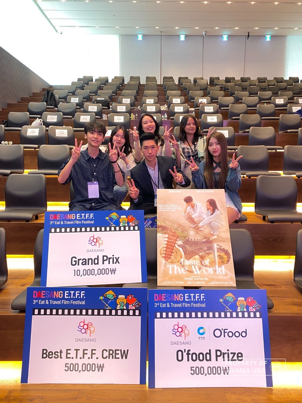 UNS Student Wins Grand Prix at 3rd Daesang Eat Film Festival 2023
